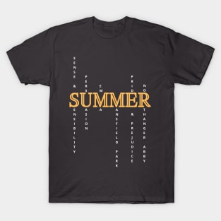 SUMMER - Jane Austen novels design T-Shirt